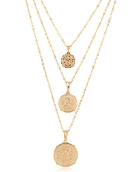 Emperor Coin Necklace-16"