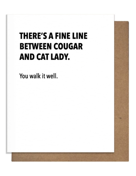 Cougar Birthday Card